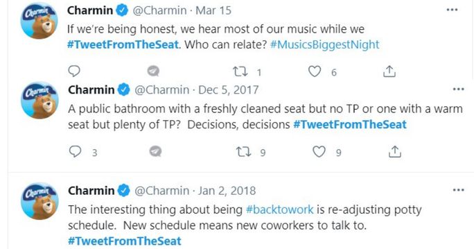 Charmin hashtag campaign Charmin hashtag campaign