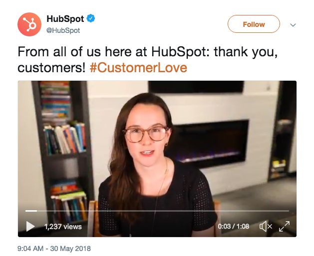 Thanking your customers Thanking your customers