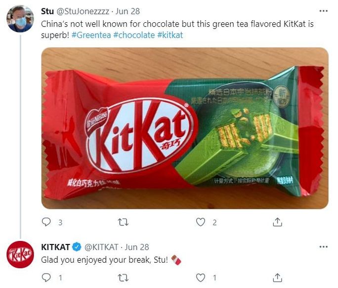 Be interactive on Twitter KitKat