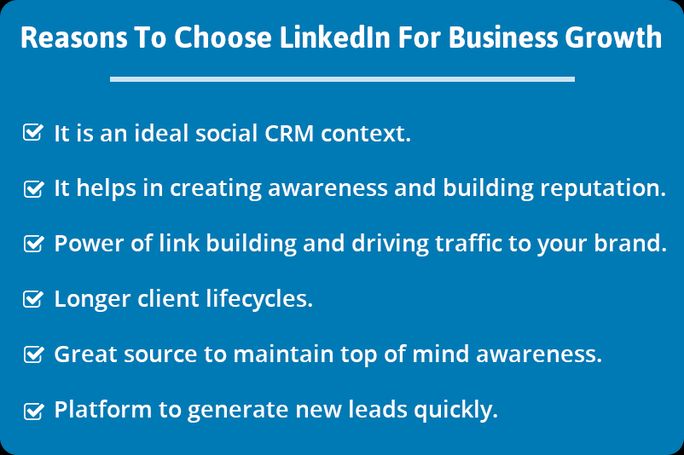 Reasons of choosing LinkedIn for business Reasons of choosing LinkedIn for business