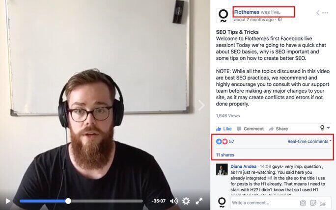 SEO tips through facebook live videos SEO tips through facebook live videos
