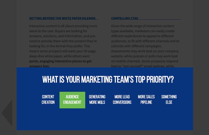Marketing team's priority Marketing team