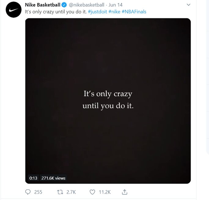 Nike’s #justdoit used as CTA slogan-cta