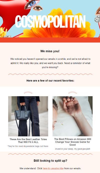 Re-engagement emails Re-engagement emails