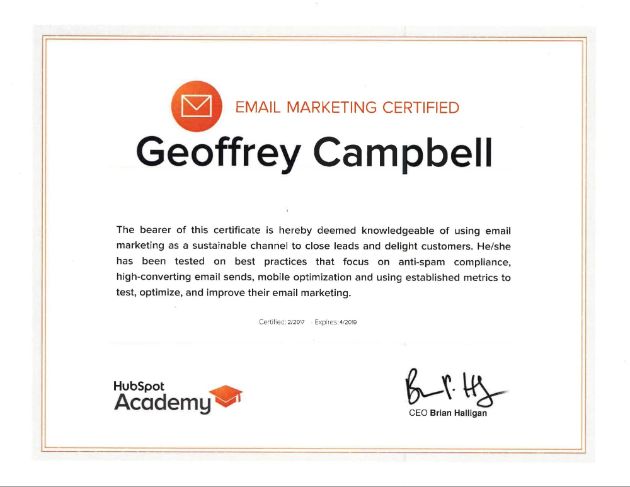 HubSpot Email Marketing Certification HubSpot Email Marketing Certification