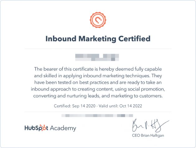 HubSpot-Inbound-Marketing-Certification HubSpot-Inbound-Marketing-Certification