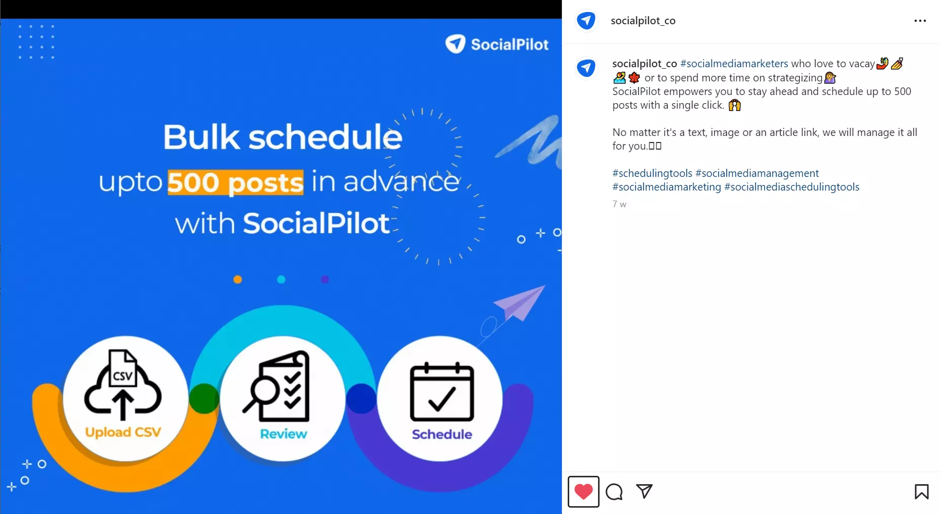 Bulk schedule with socialpilot Bulk schedule with socialpilot