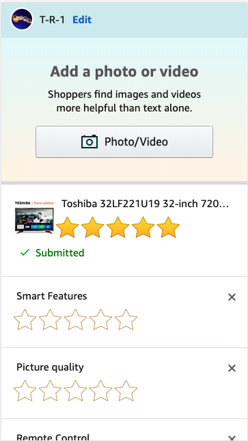 Amazon Ratings Test Amazon Ratings Test