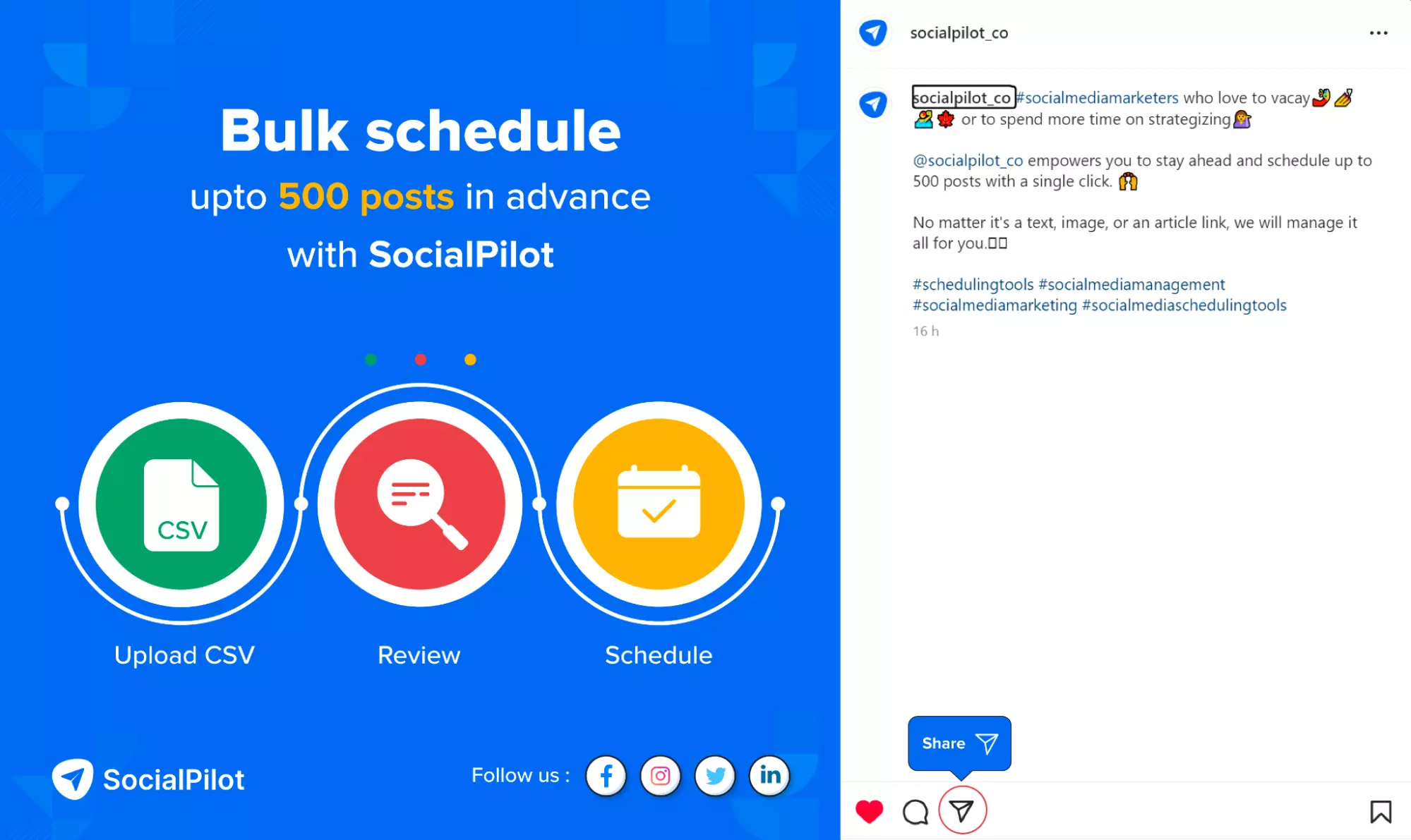 bulk schedule with socialpilot bulk schedule with socialpilot