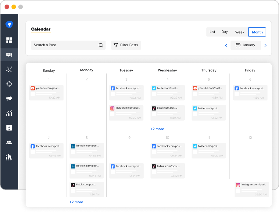 Social Media Calenda Social Media Calenda