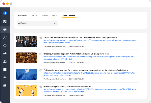Share Blogs to Your Social Media