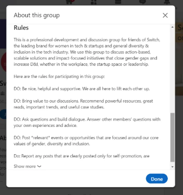 LinkedIn Group Rules and Etiquette LinkedIn Group Rules and Etiquette