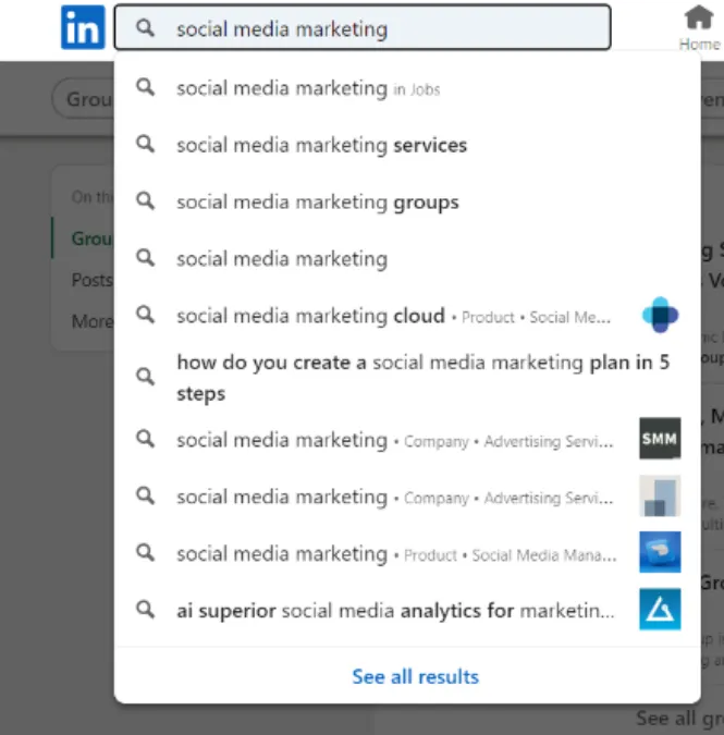 Look in the Search Bar Look in the Search Bar