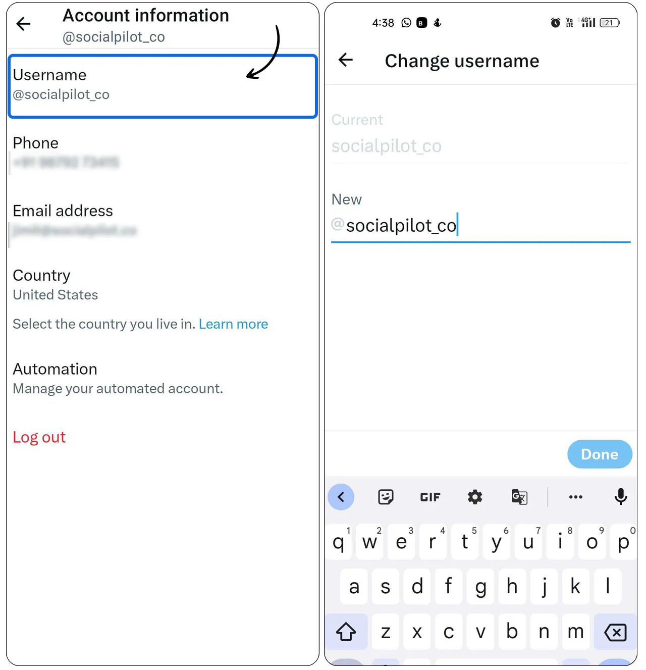Account Information Account Information