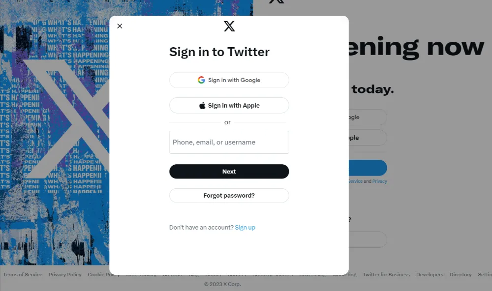 Twitter log in Twitter log in