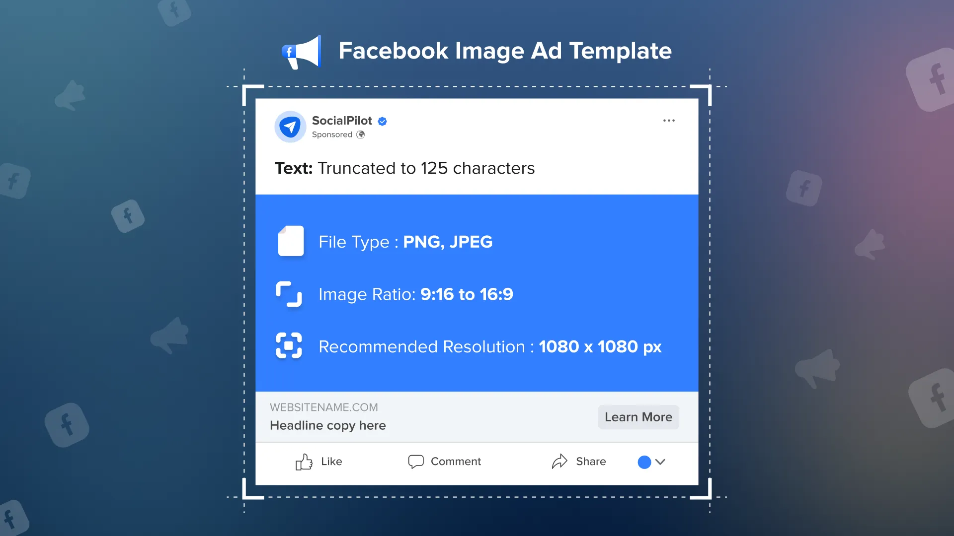 Facebook Image Ad Template Facebook Image Ad Template