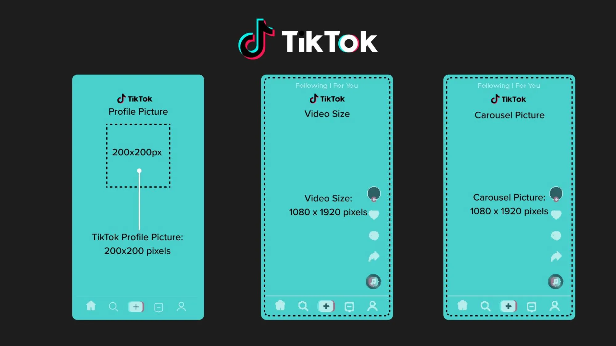 TikTok Image Sizes TikTok Image Sizes