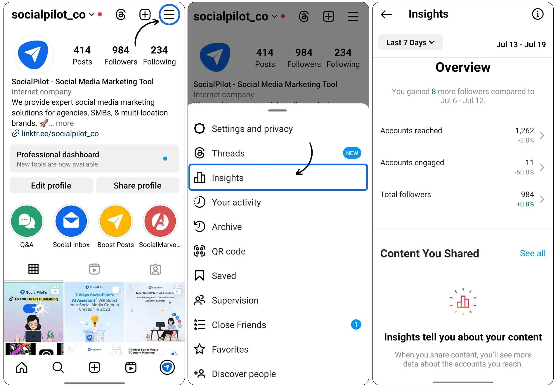 Instagram Insights Tab Instagram Insights Tab