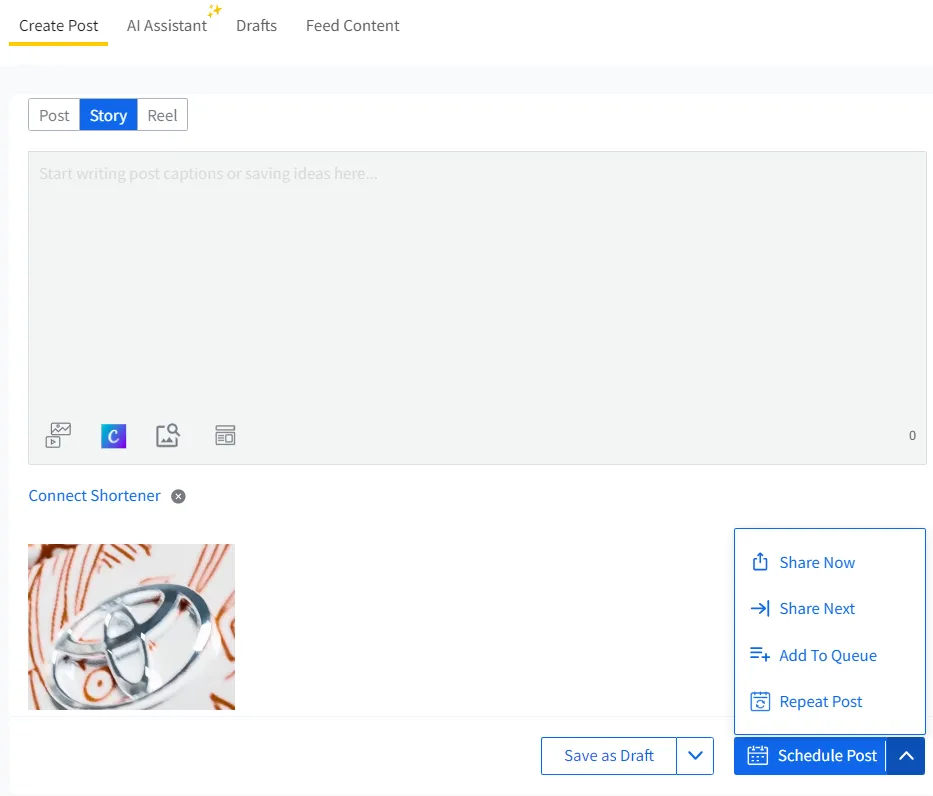 Select the scheduling option Select the scheduling option