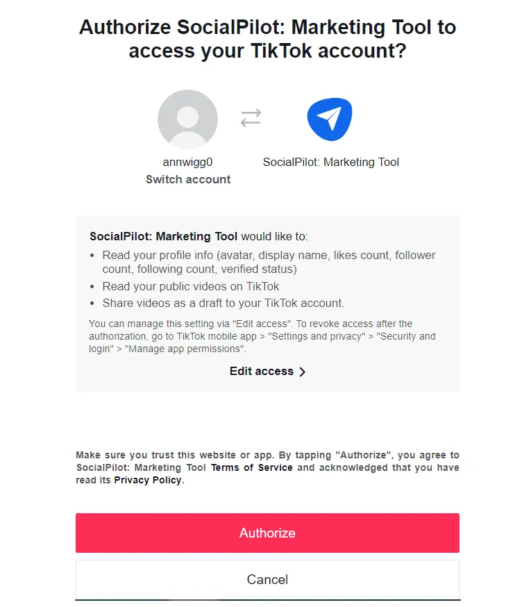Marketing Tool to access your TikTok account Marketing Tool to access your TikTok account