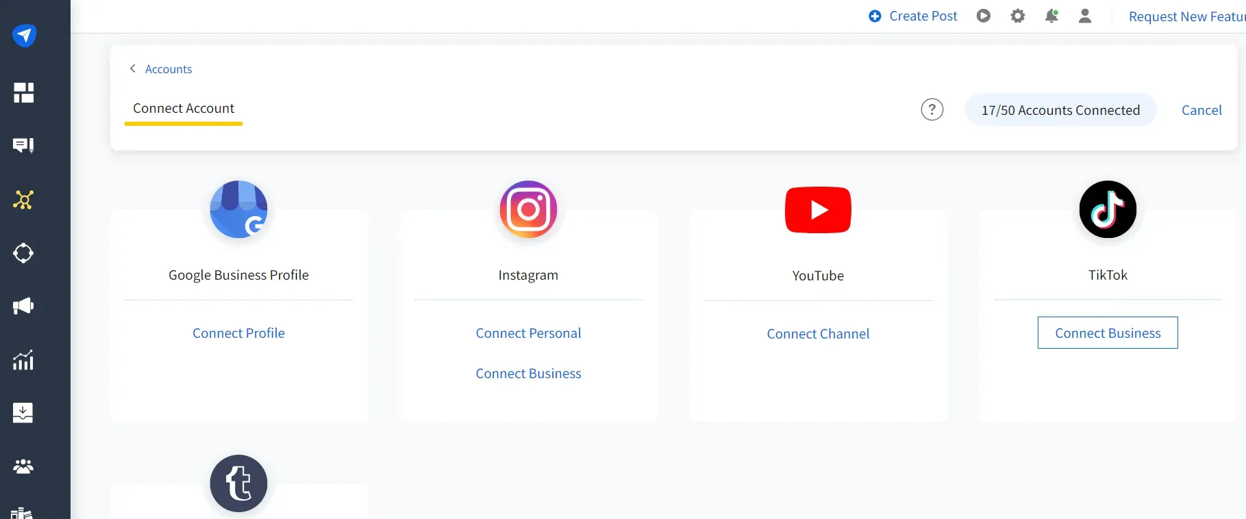 Connect Account Connect Account