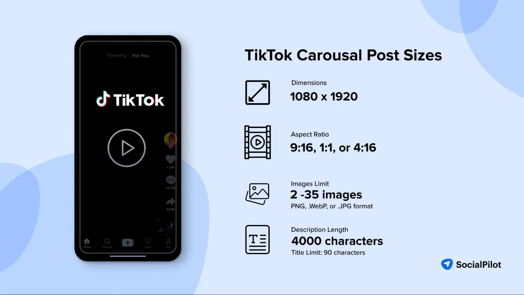 TikTok Carousal Post Sizes TikTok Carousal Post Sizes