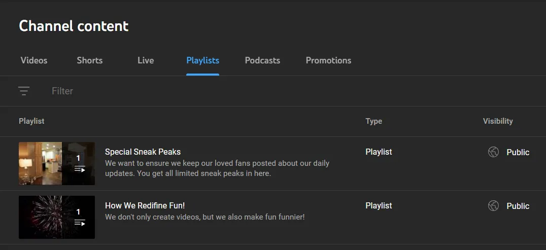 create a collection of videos create a collection of videos