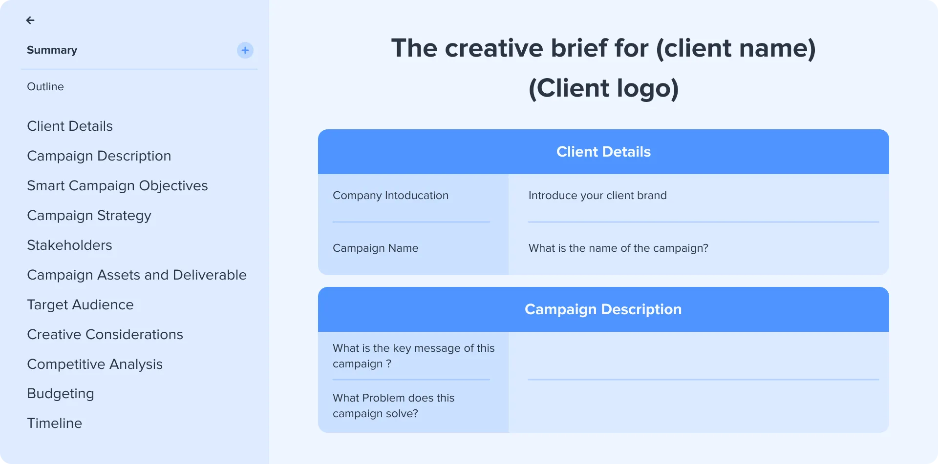Creative Brief Creative Brief