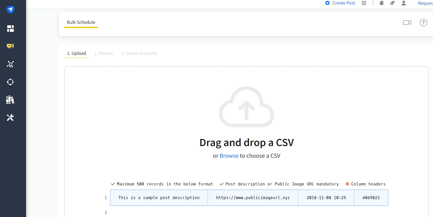 CSV Upload CSV Upload