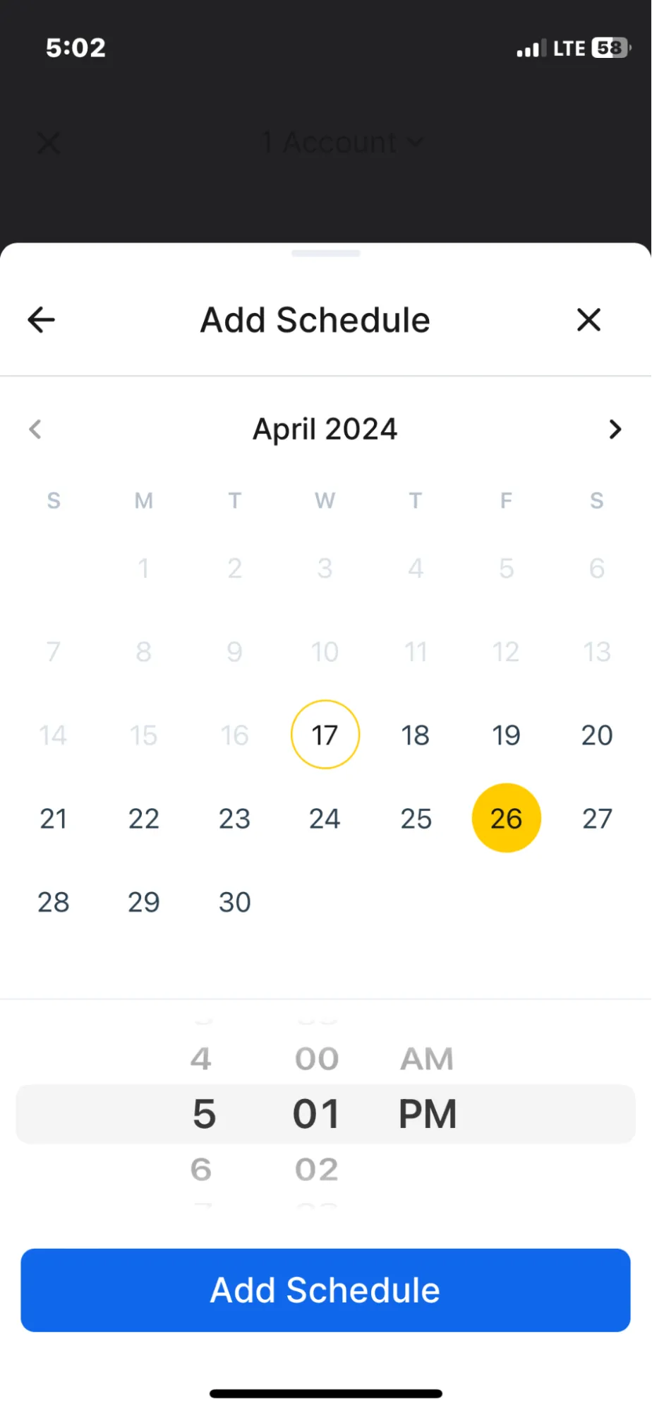 Select Time Date Select Time Date