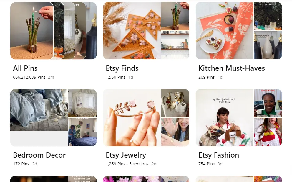 Pinterest feed of Etsy Pinterest feed of Etsy
