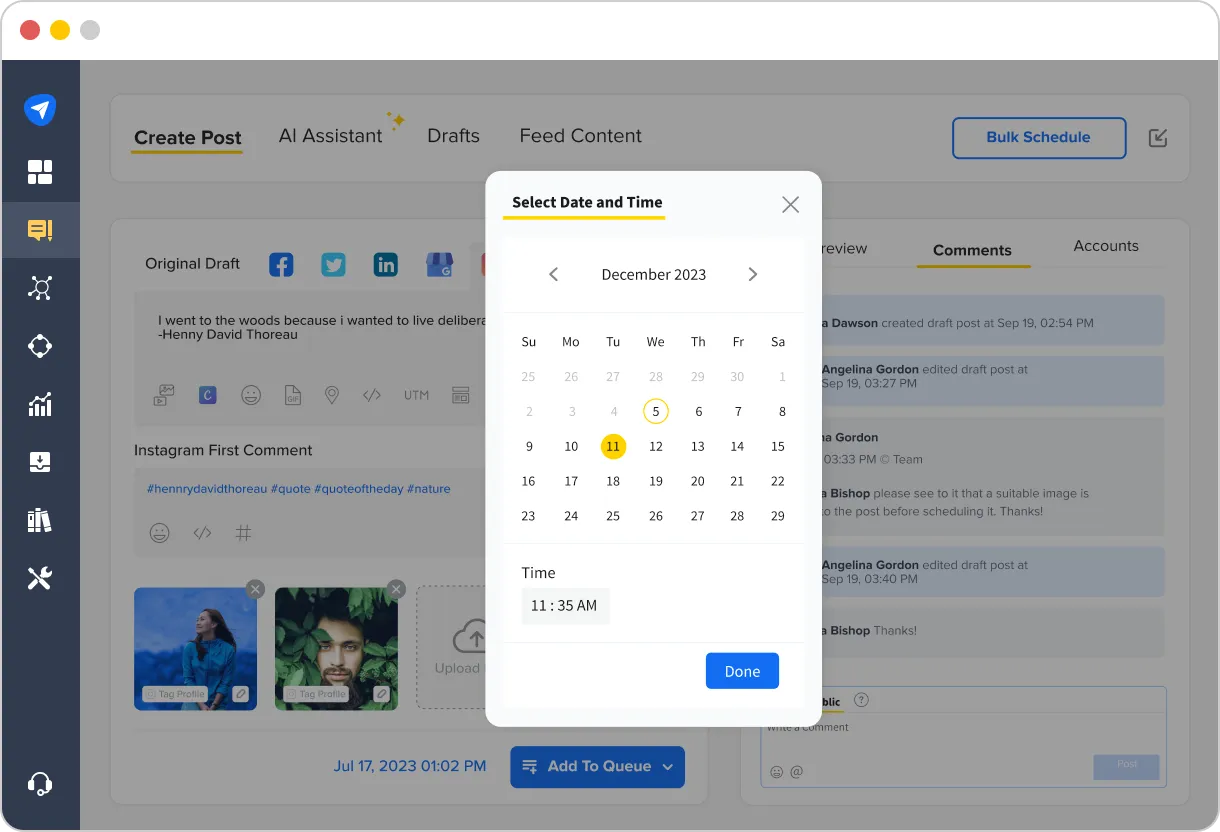 select date and time select date and time