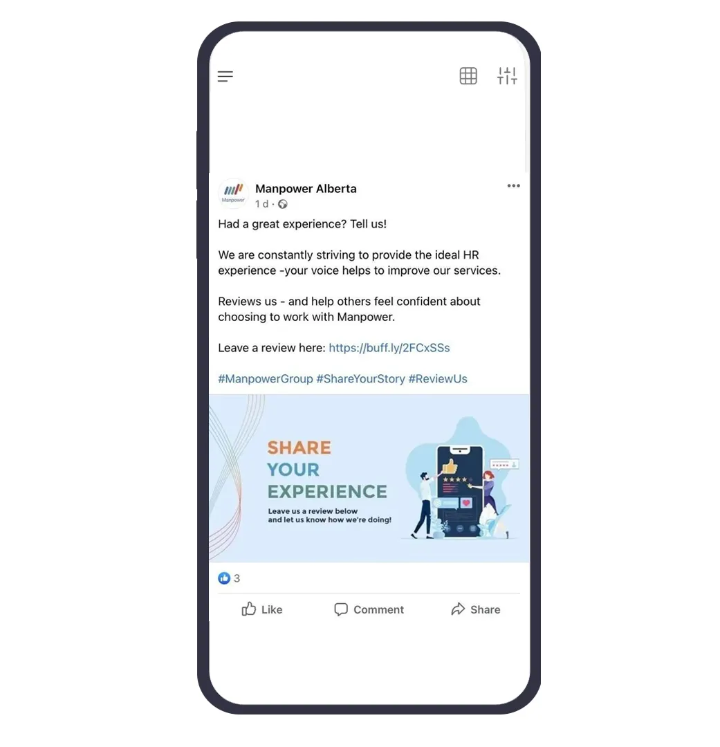 Ask For Reviews Through Social Media Post Ask For Reviews Through Social Media Post