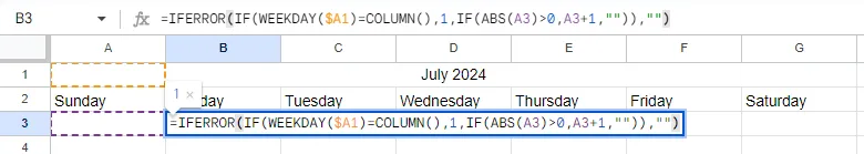 Fill in the Date for the Month Fill in the Date for the Month