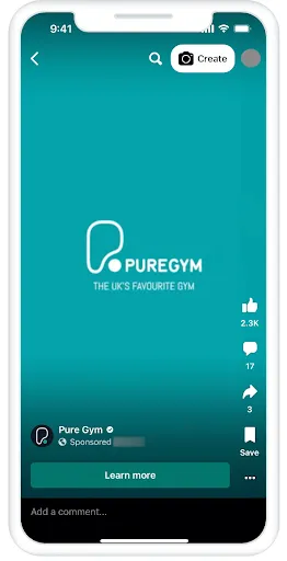 Mobile app of PureGYM Mobile app of PureGYM