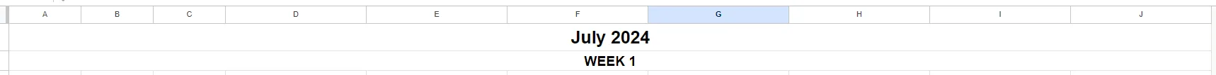 Week 1 Week 1
