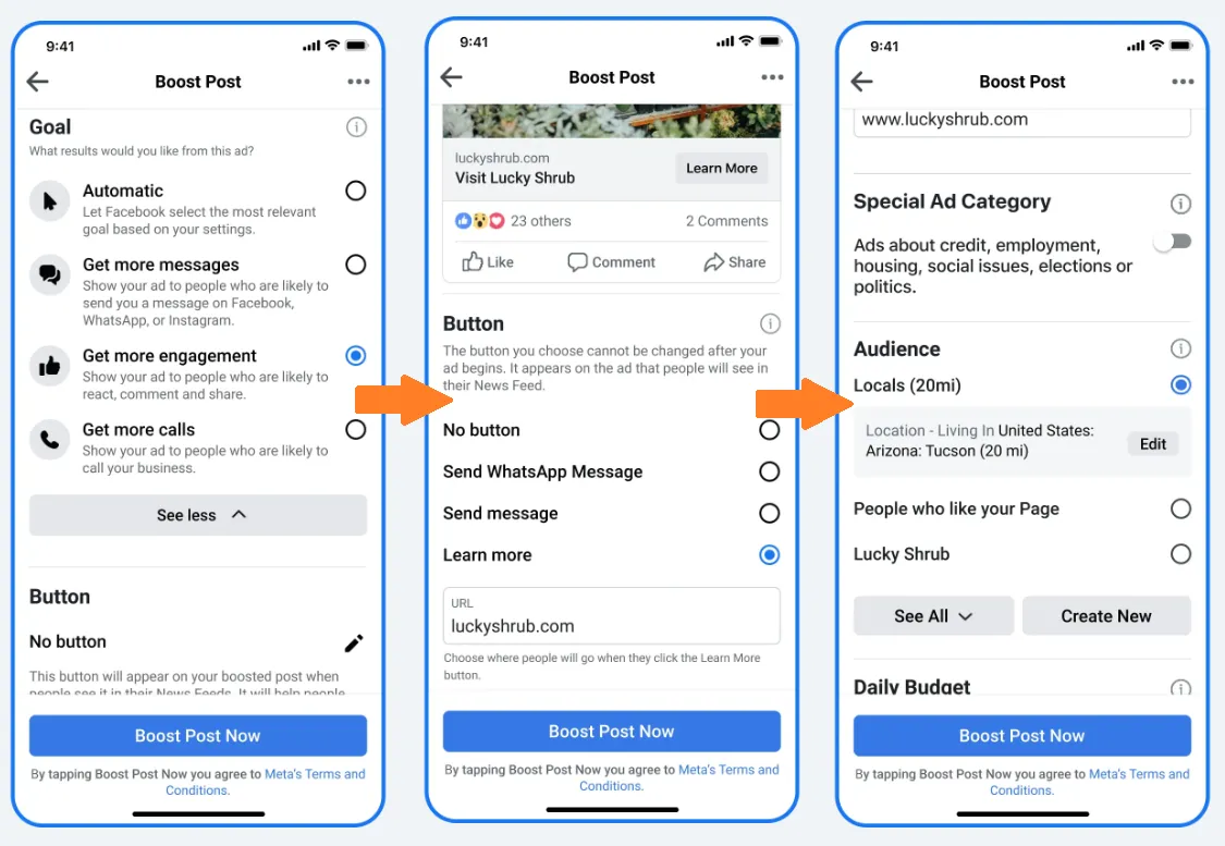 Boost Post Button Boost Post Button