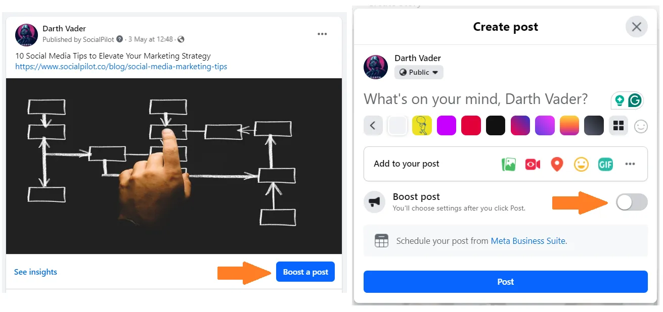 Boost Post Feature Boost Post Feature