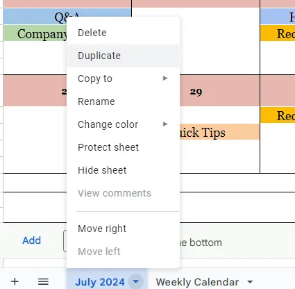 just duplicate the same calendar just duplicate the same calendar