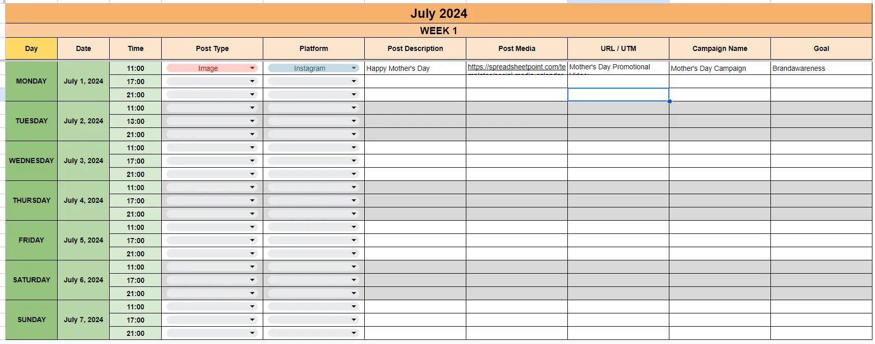 weekly editorial calendar template weekly editorial calendar template