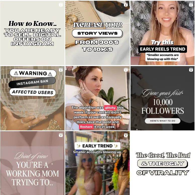 Instagram grid of Enfluence Marketing Studio Instagram grid of Enfluence Marketing Studio