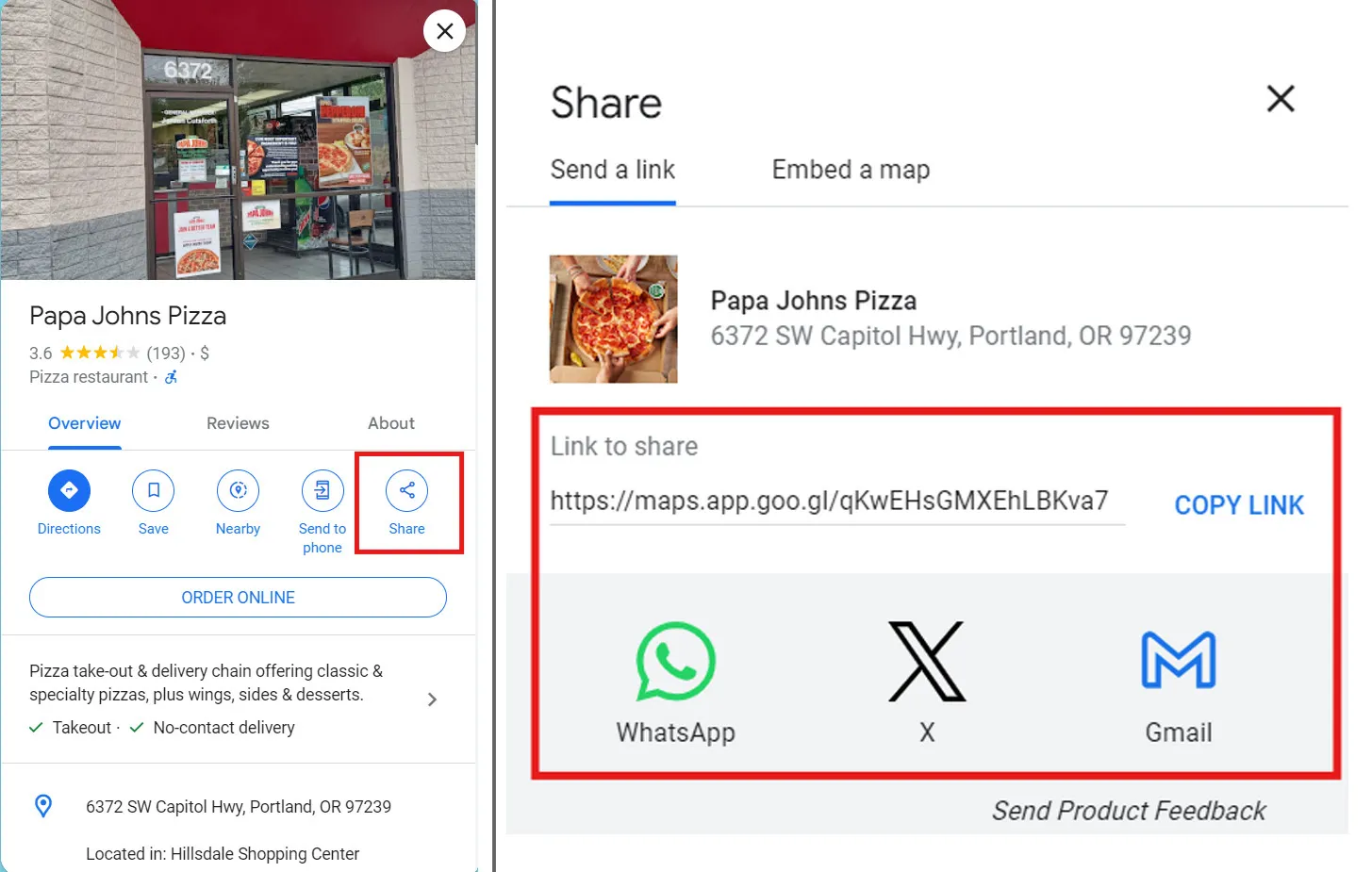 Generate review link through Google Maps Generate review link through Google Maps