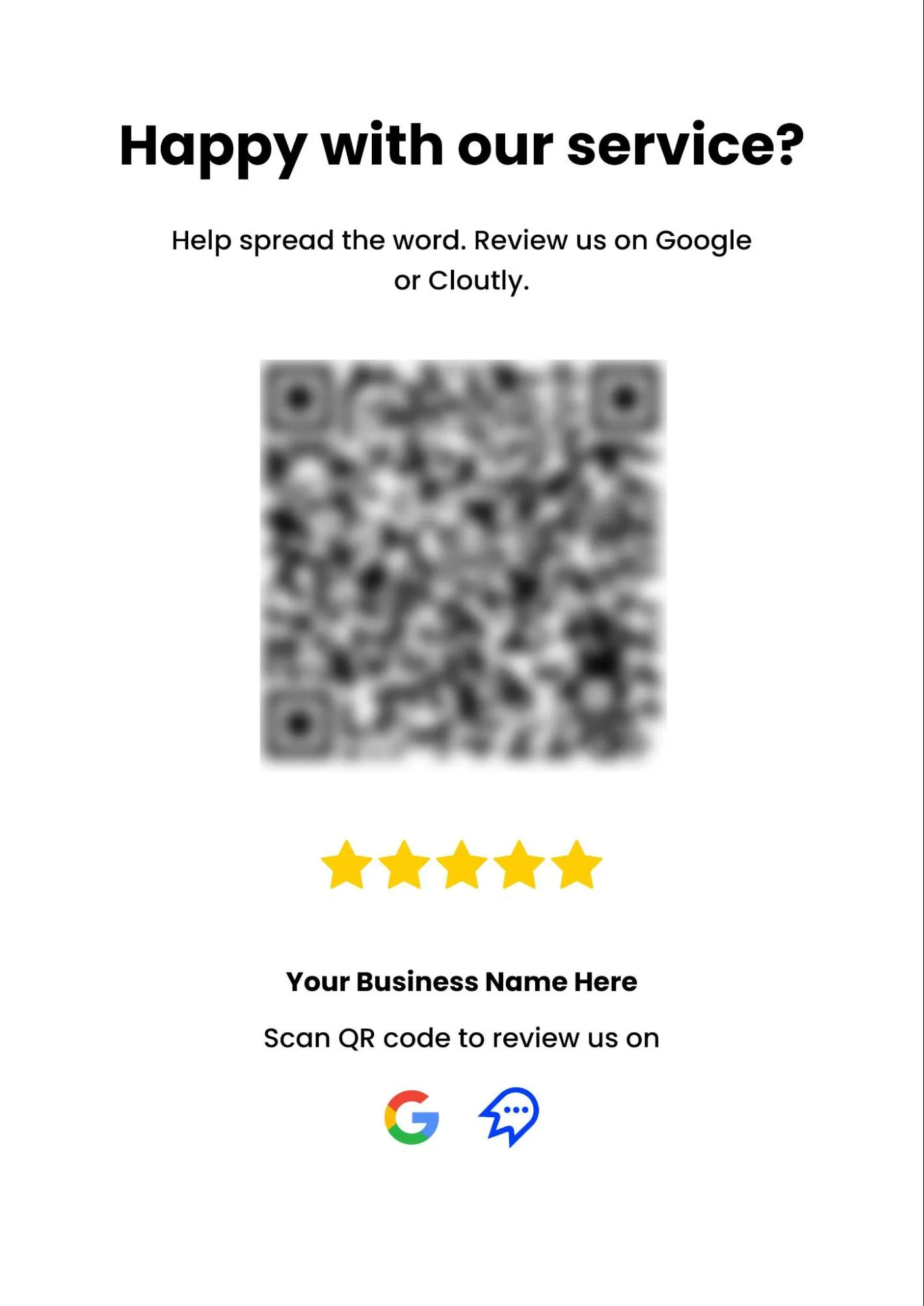 QR code for review collection QR code for review collection