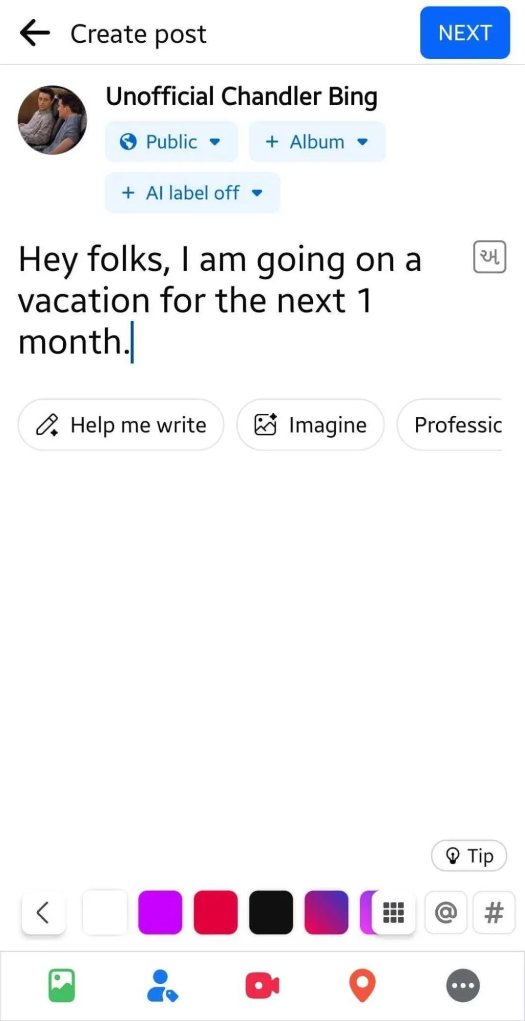 Create Your Facebook Post Create Your Facebook Post