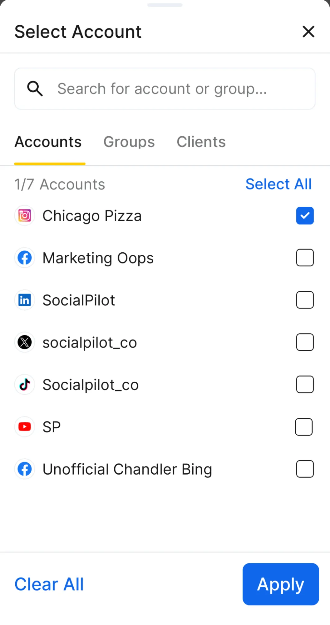 Create the Post and Select Your Instagram Account Create the Post and Select Your Instagram Account