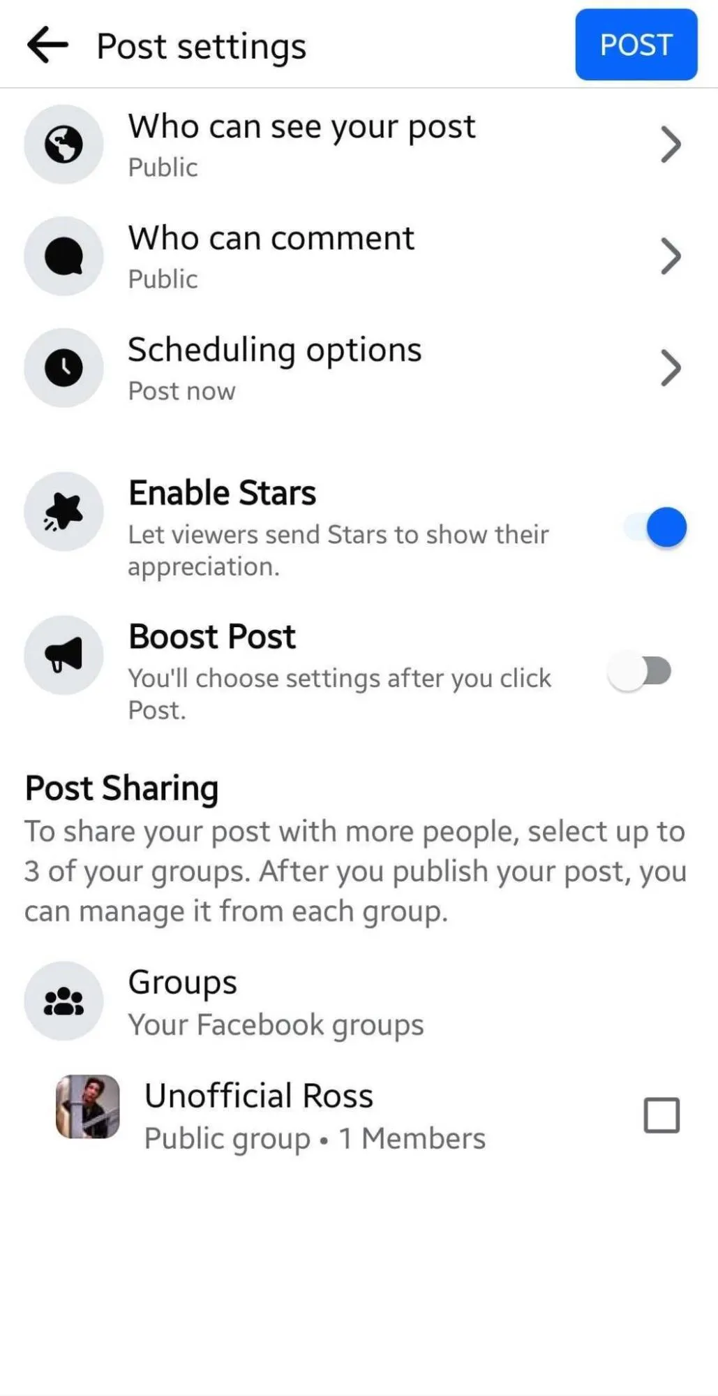 Scheduling options Scheduling options