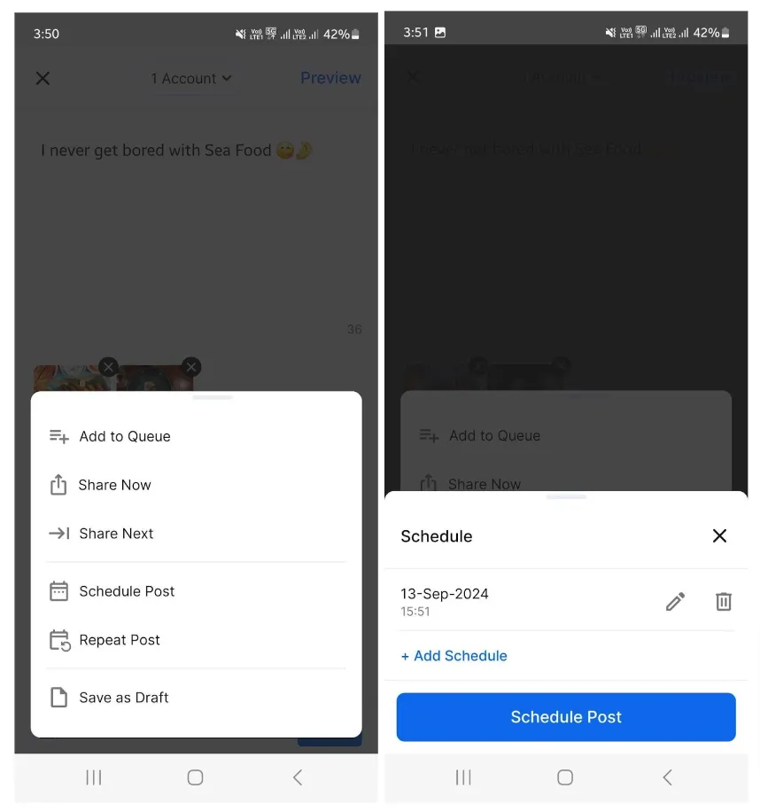 Schedule your post Schedule your post