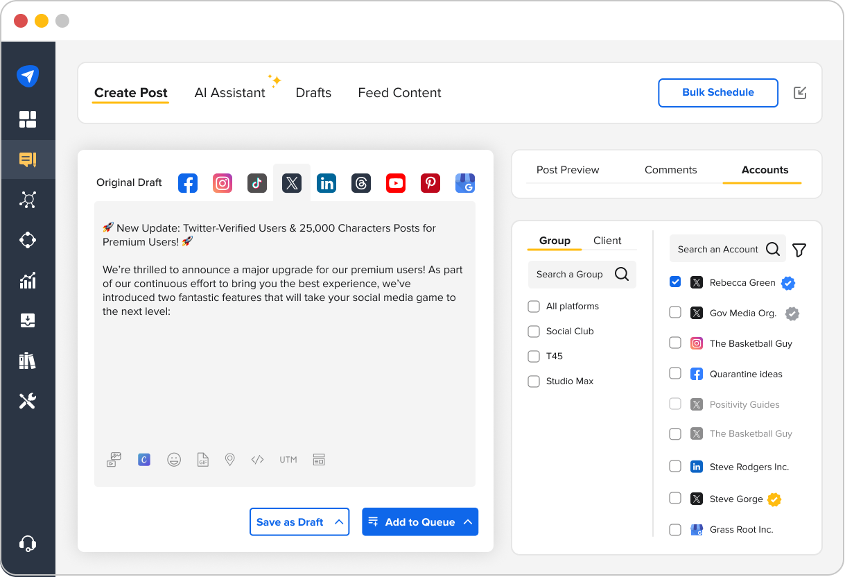 SocialPilot lets Twitter premium users share SocialPilot lets Twitter premium users share
