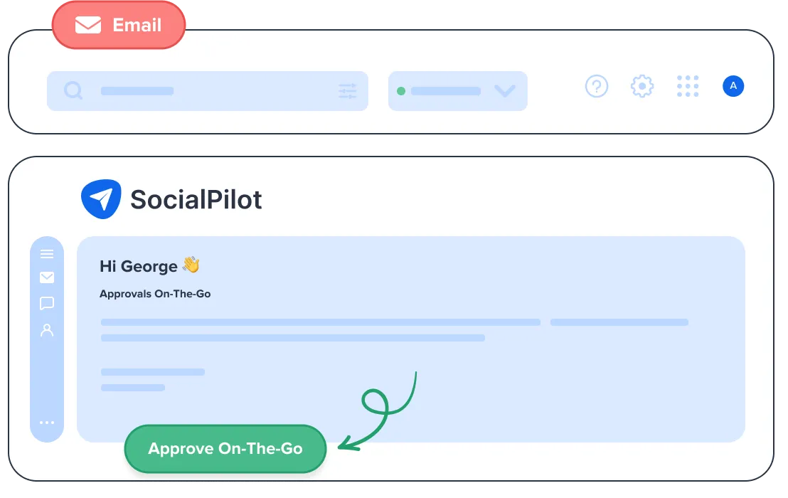 Scheduled posts client review in SocialPilot