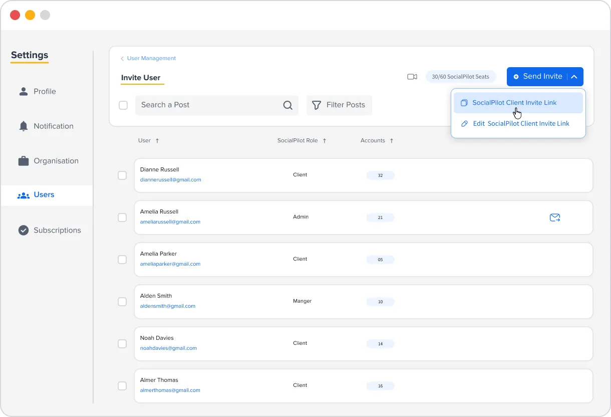 Client Management with SocialPilot Client Management with SocialPilot